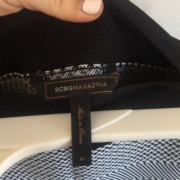 BCBG black & white super stretch mini skirt sizeM - Picture 3 of 5